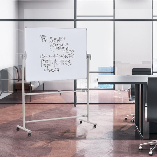 Lavagna Magnetica 139x51x177 cm in Alluminio Bianco