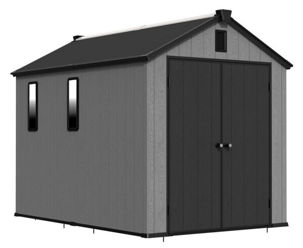 Casa degli attrezzi in plastica Mandal 1,9 x 2,85 m CoverTech antracite