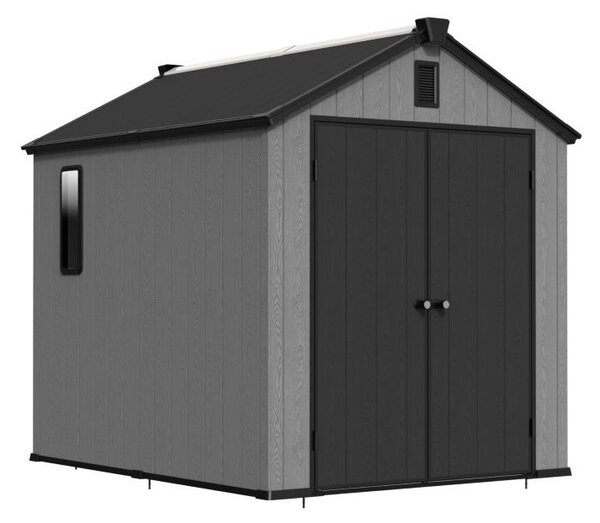 Casa degli attrezzi in plastica Mandal 1,9 x 2,4 m CoverTech antracite