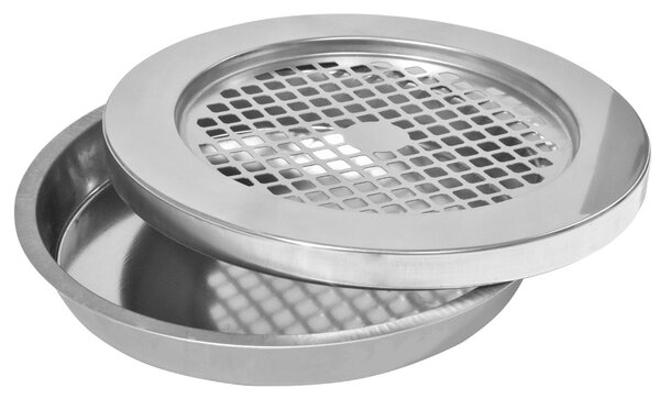 Cestino Gettacarte Posacenere Ø30 cm in Metallo Nero Opaco 15L per Interno Esterno
