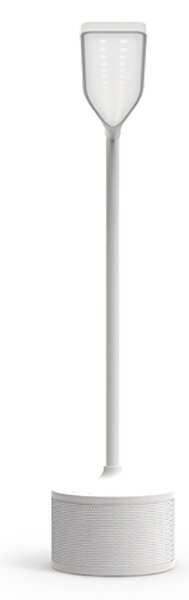 Lampada da Scrivania con LED e Altoparlante Bluetooth 29x10,5x38 cm in Plastica Bianca
