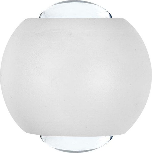 V-TAC VT-2502 Lampada applique LED 2W da parete sferica doppio fascio luminoso 3000K colore bianco IP54 - SKU 10585