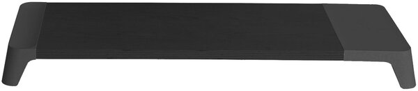 Supporto Monitor da Scrivania 56x20x5,7 cm con Base di Ricarica Wireless in MDF e Plastica Nero