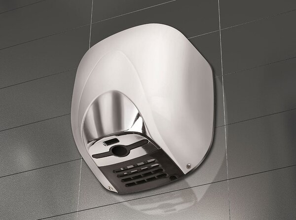 Asciugamani Elettrico con Fotocellula 1100W Vama Ecostream ABS Bianco