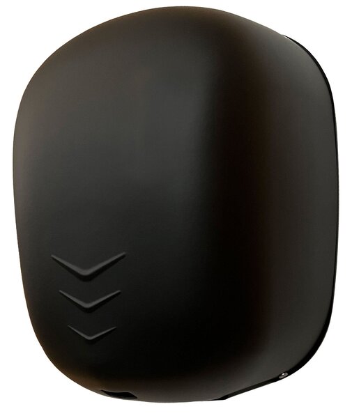Asciugamani Elettrico con Fotocellula 1100W Vama Stream Dry UV NF Acciaio Nero Opaco