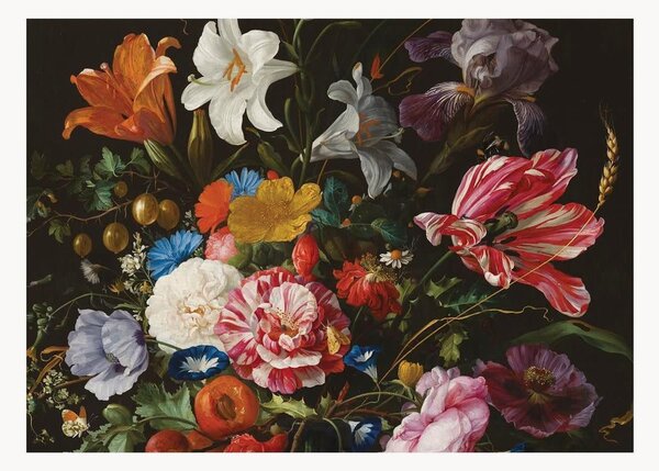 Carta da parati in tessuto non tessuto Golden Age Flowers VI