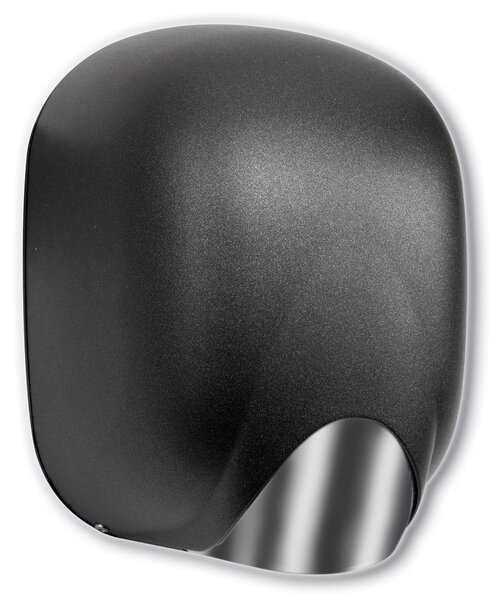 Asciugamani Elettrico con Fotocellula 1100W Vama Ecostream NF Alluminio Nero Goffrato