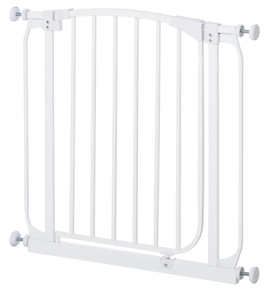 Cancelletto Bambini Barriera di Protezione 71x72,5 cm in Metallo Bianco