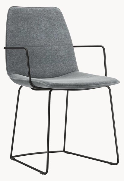 Sedia imbottita freistil117, grigio grafite