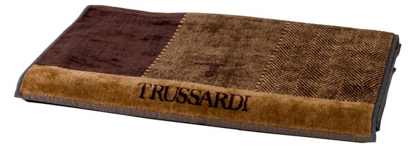 Telo Bagno In Acrilico Dralon New-tweed 95X150 Trussardi Geometrico Marrone Caleffi