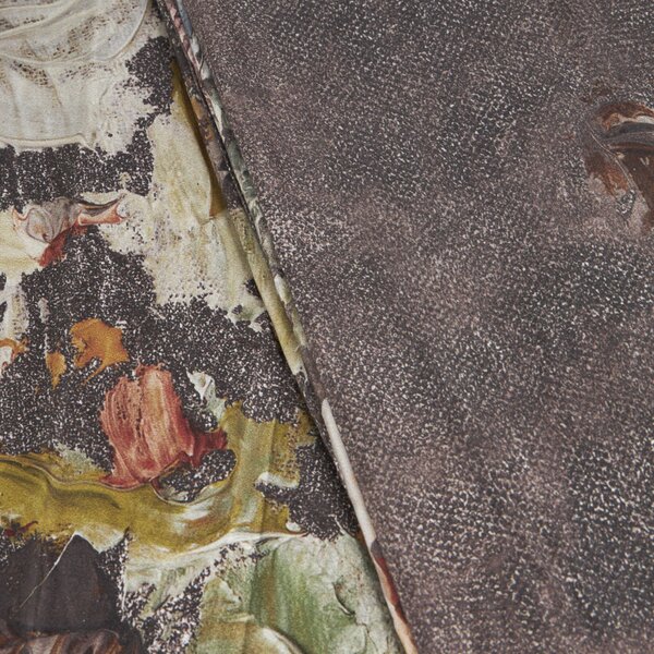 Completo Copripiumino In Raso Di Cotone Painted Garden Matrimoniale - 255X255 175X205 + 2 Federe 50X80 Mirabello Floreale Autunno Caleffi
