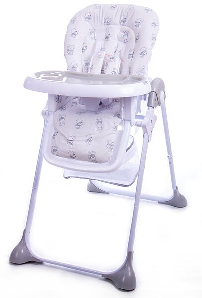 Seggiolone per Bambini 6 Altezze Trupia Yayo Grigio