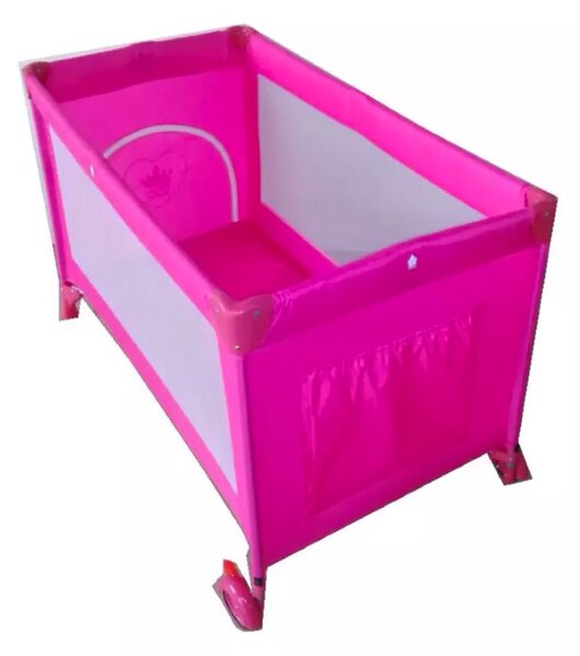 Lettino da Viaggio Rettangolare con Barriere Trupia Baby Player Rosa