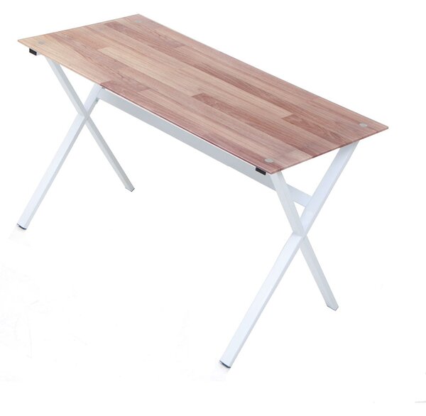 Scrivania 120x60xH75 cm in Vetro View Parquet