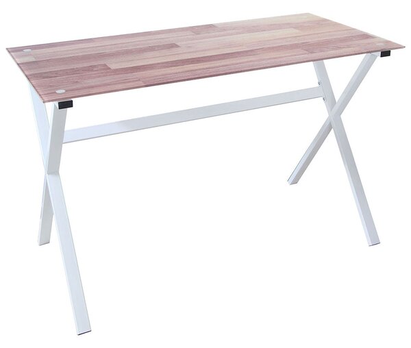 Scrivania 120x60xH75 cm in Vetro View Parquet
