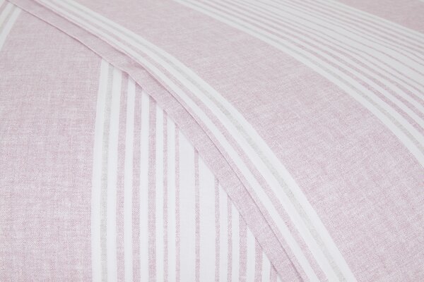 Copripiumino Con Federe In Percalle Jake Singolo - 155X255 + 1 Federa 50x80 Bellora Geometrico Rosa Caleffi