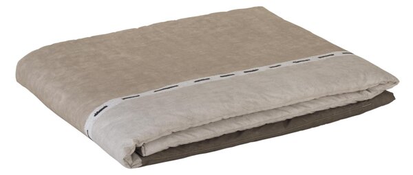 Telo Arredo Copridivano In Plaid Grandecor In Percalle Hatch 130x180 Carrara Moderno Beige Caleffi