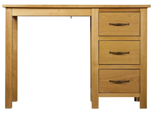 Scrivania per Computer in Stile Classico Legno Naturale 106x40x75 cm