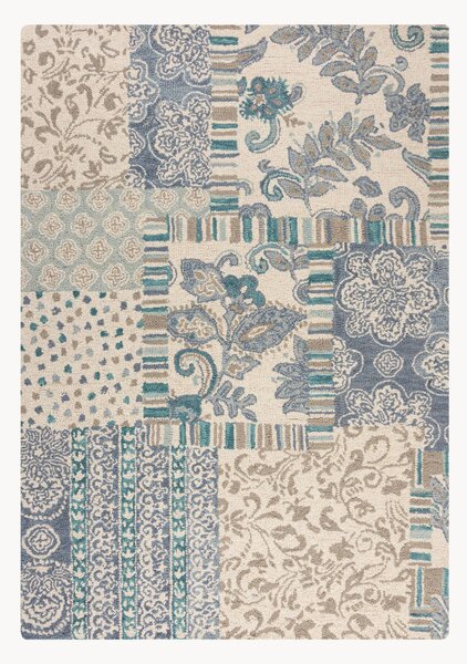 Tappeto in lana a pelo corto fatto a mano Eloise Patchwork