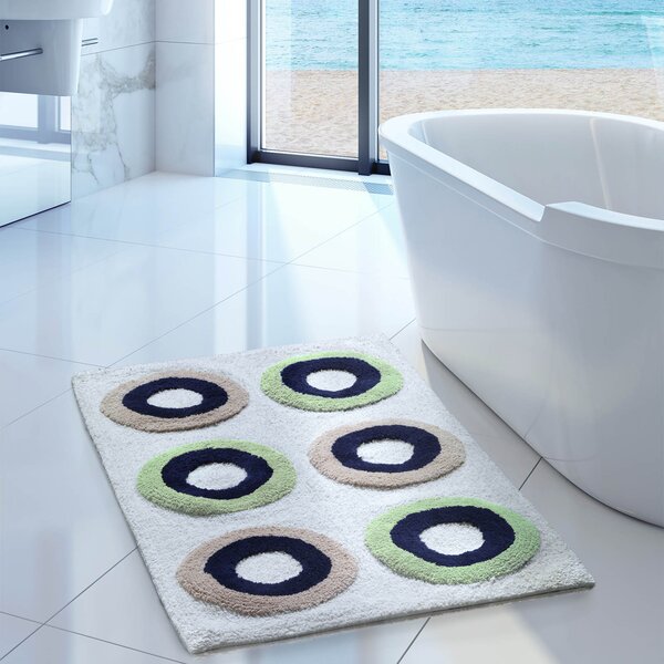 Tappeto D'arredo In Cotone Vancouver 70X110 Carrara Moderno Green Caleffi