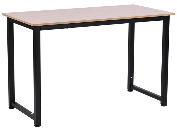 Scrivania da Ufficio 120x60 cm in Metallo Natural Nera