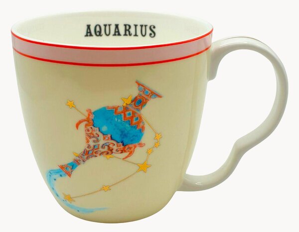 Tazza in Fine Bone China Aquarius
