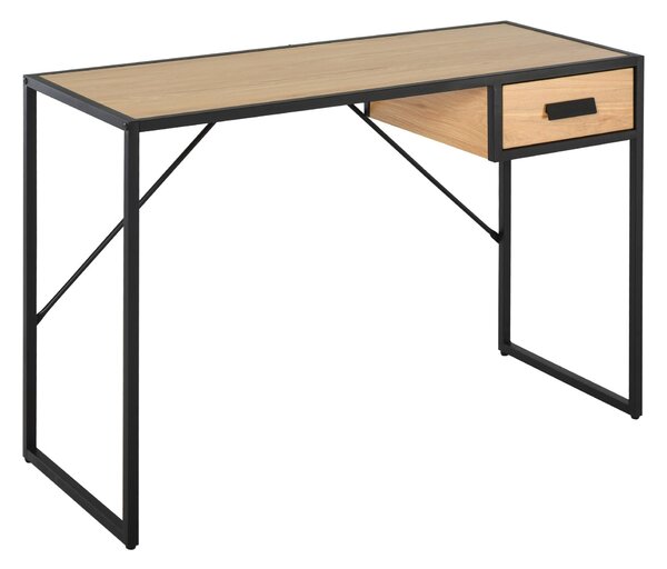 Scrivania da Ufficio Porta PC 1 Cassetto 110x45x76 cm in Acciaio