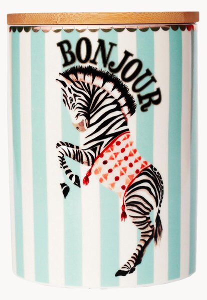 Barattolo in Fine Bone China Zebra
