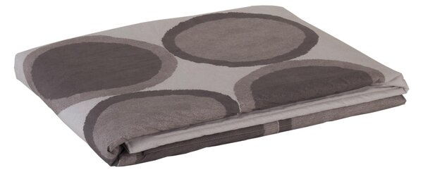 Telo Arredo Copridivano In Plaid Grandecor In Percalle Circle 130x180 Carrara Moderno Beige Caleffi