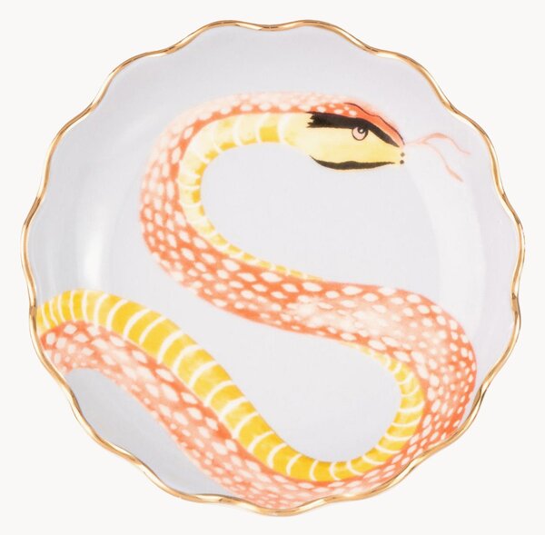 Piatto da dessert in Fine Bone China Snakey