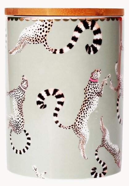 Barattolo in Fine Bone China Cheetah