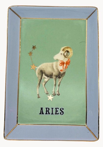 Vassoio decorativo in Fine Bone China Aries