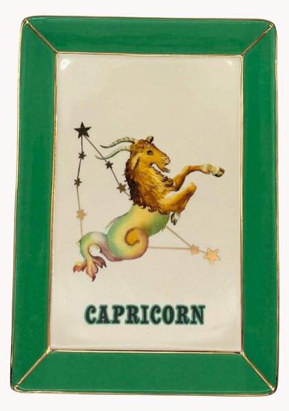 Vassoio decorativo in Fine Bone China Capricorn