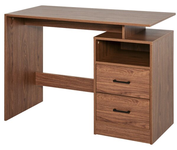 Scrivania da Ufficio Porta PC 107x48x76,2 cm in Legno Noce