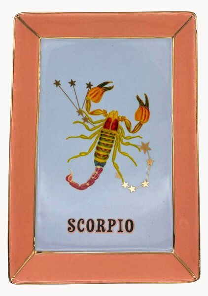 Vassoio decorativo in Fine Bone China Scorpio