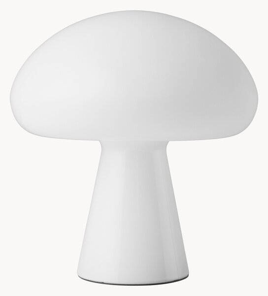 Lampada da tavolo portatile a LED in vetro soffiato con luce regolabile Obello