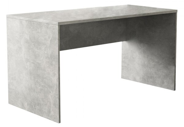 Scrivania Josie 138,5x68x75 h cm in Truciolare bilaminato Grigio Effetto Cemento
