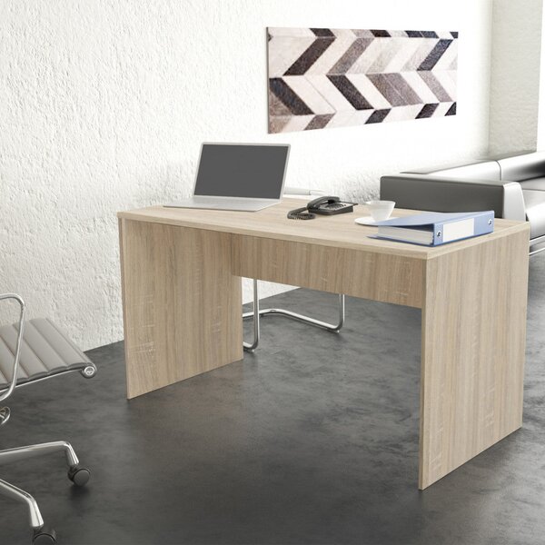 Scrivania Josie 138,5x68x75 h cm in Truciolare bilaminato Quercia Chiaro