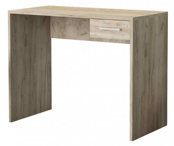Scrivania Porta Pc Tom Olmo 90x45x74 h cm in Truciolare bilaminato Rovere grigio