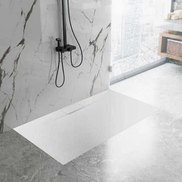 Piatto doccia Bazalt Long White 90x120