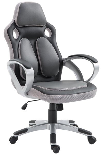 Sedia da Gaming Ergonomica Imbottita 64x71.5x119-129 cm