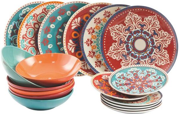 Servizio di piatti in porcellana Shiraz, 6 persone (18 pz)