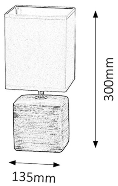 Rabalux 4928 - Lampada da tavolo ORLANDO 1xE14/40W/230V