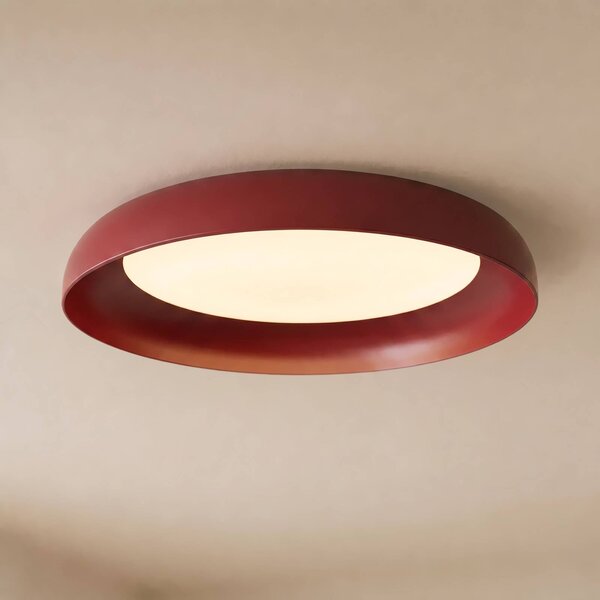 Plafoniera soffitto Florie Lindby, Rosso, Soggiorno / Sala da pranzo, Plastica, Moderno, Plafoniera