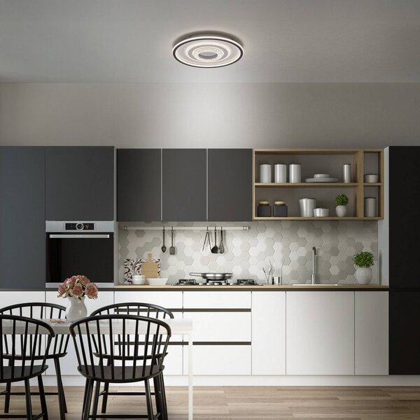 OSRAM Plafoniera soffitto ORBIS CRISTALLY, Bianco / Opale, Soggiorno / Sala da pranzo, Alluminio, Moderno, Plafoniera