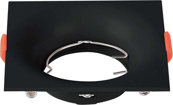 V-TAC VT-921-B Portafaretto LED GU10 da Incasso quadrato a basso profilo porta faretto corpo nero - sku 6635