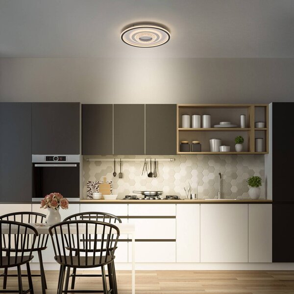 OSRAM Plafoniera soffitto ORBIS CRISTALLY, Bianco / Opale, Soggiorno / Sala da pranzo, Alluminio, Moderno, Plafoniera
