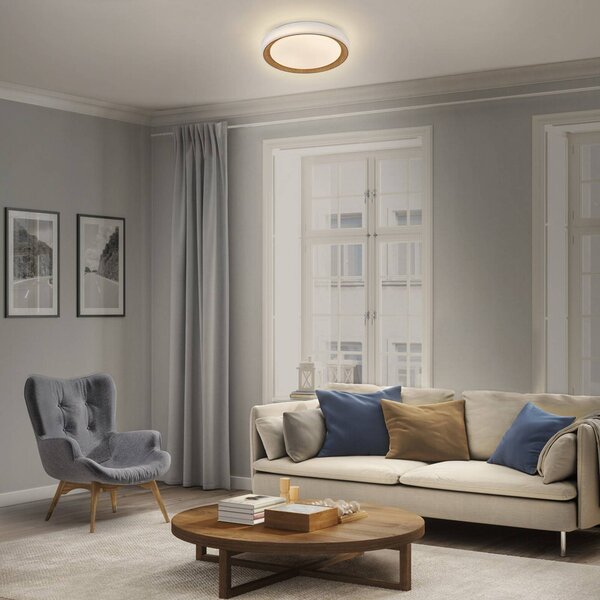 OSRAM Plafoniera soffitto ORBIS GLORIE, dimmerabile, Bianco / Opale, Soggiorno / Sala da pranzo, Metallo, Moderno, Plafoniera