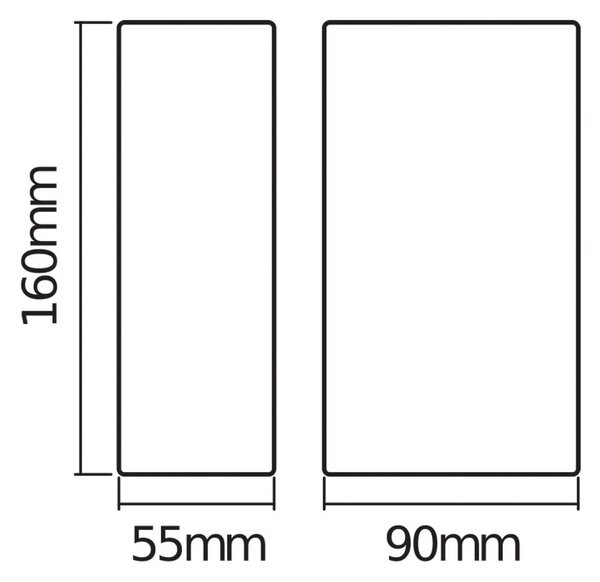 OSRAM Applique da esterni ENDURA STYLE, Marrone / Ruggine, Alluminio, Moderno, Applique da esterni