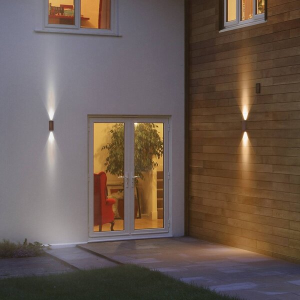 OSRAM Applique da esterni ENDURA STYLE, Marrone / Ruggine, Alluminio, Moderno, Applique da esterni